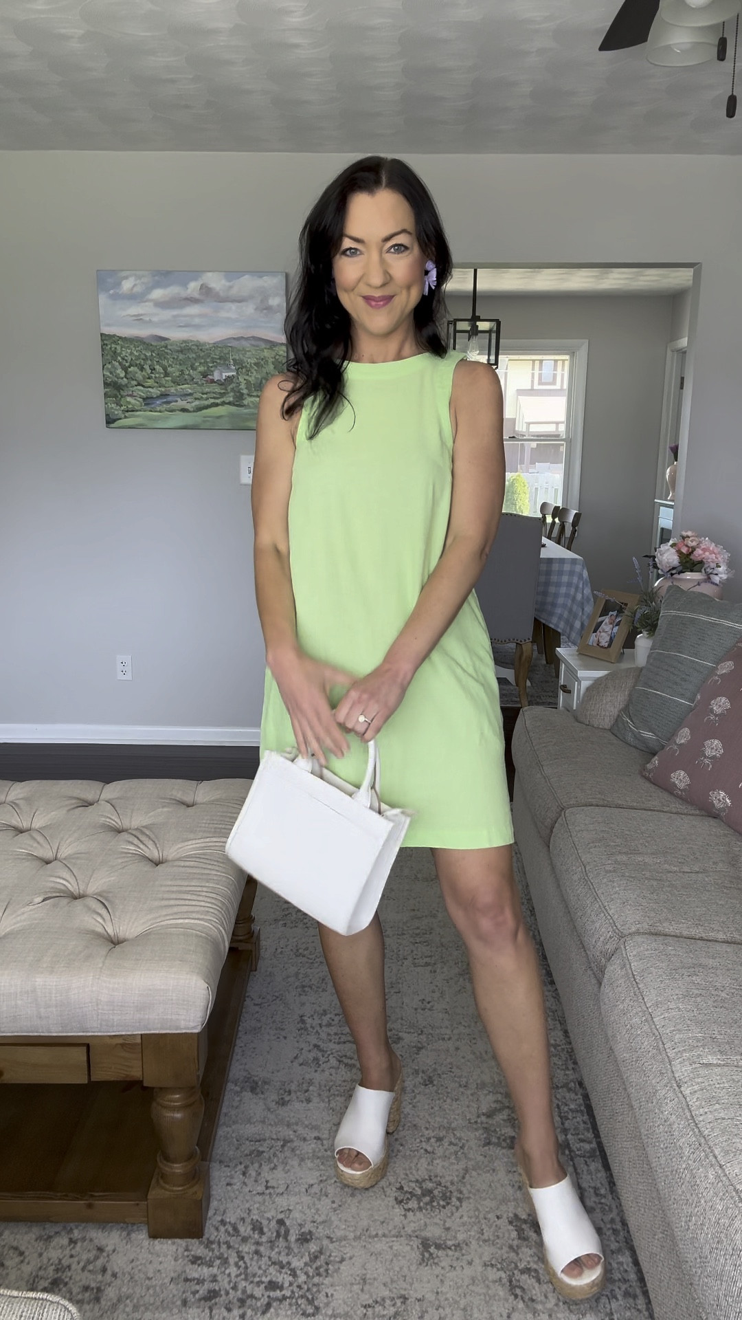 Adorable linen dress on sale for only $16!! A classic style, has pockets, and comes in 5 pretty colors. Perfect for spring break vacation or spring and summer get together or date nights! 

Paired with an affordable tote bag, statement earrings, and white woven heels.

Sizing:
Fits TTS. Im typically between XS and S and I’m wearing an XS and it fits great.

Target style, Target find, affordable fashion, spring dress, mom style 

#LTKsalealert #LTKfindsunder50 #LTKSeasonal