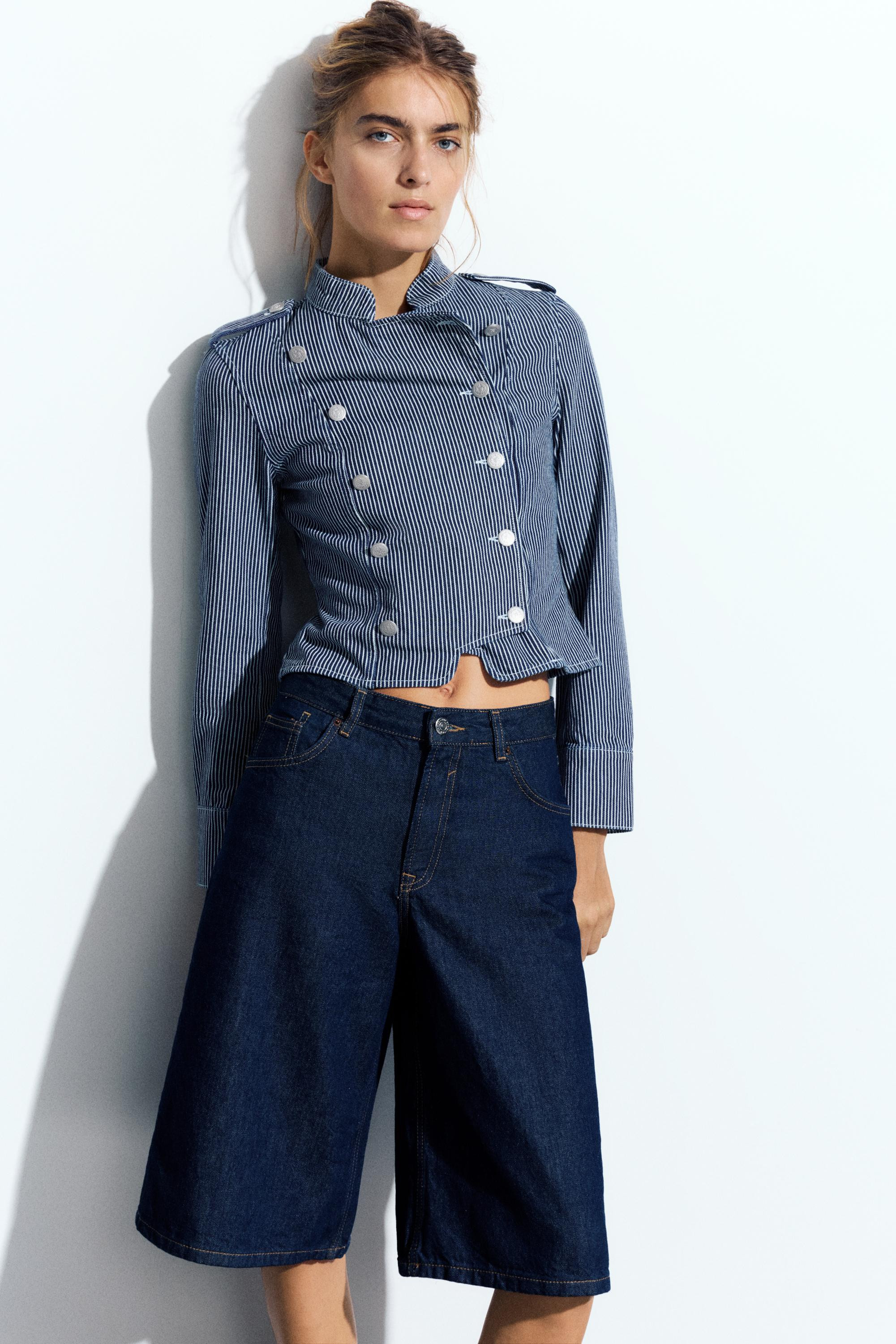 Jorts aus Denim mit tiefem Bund | Pull&Bear Deutschland | PULL and BEAR DE