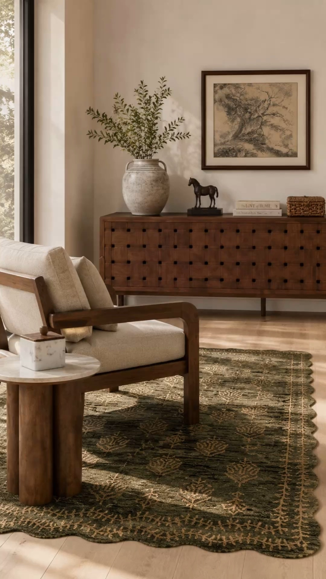 Sometimes the most impactful spaces are the simplest ones. 🤎

A few beautiful pieces, warm wood tones, layered textures, and natural light can completely transform a room. No clutter. No overstyling. Just timeless design that feels calm, collected, and lived in.

#LTKHome #LTKSeasonal #LTKSaleAlert
