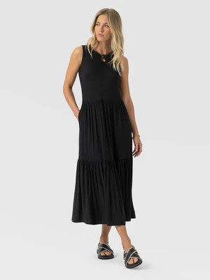 Greenwich Dress - Jersey Black | Saint + Sofia (US)