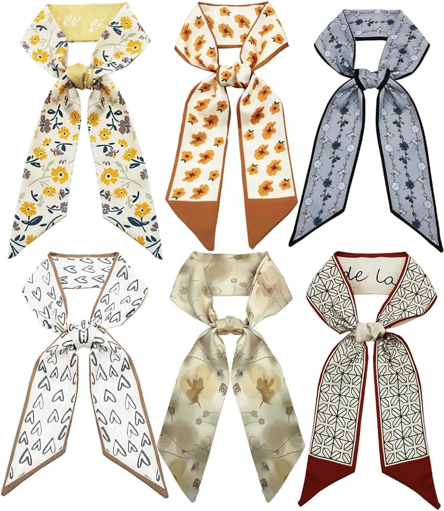 Purse Scarf Handbags For Women Scarves With Bag Scarfs Handle Skinny Hair Neck AccessoriesFashion... | Amazon (US)