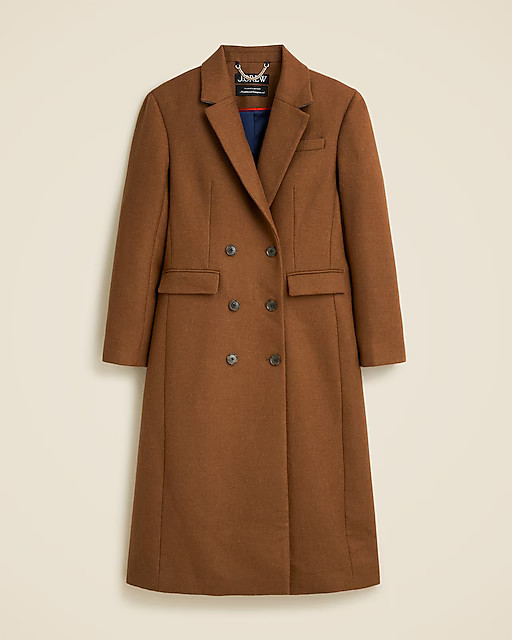 Double-breasted topcoat in Italian melton wool blend | J. Crew US