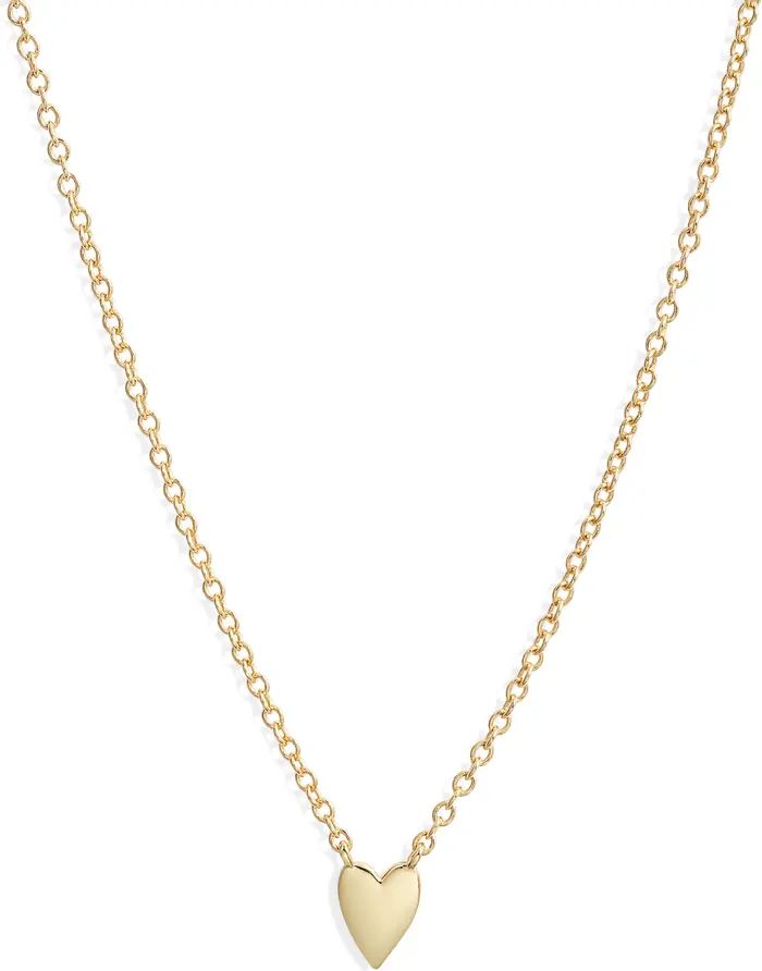 Argento Vivo Sterling Silver Mini Heart Pendant Necklace | Nordstrom | Nordstrom
