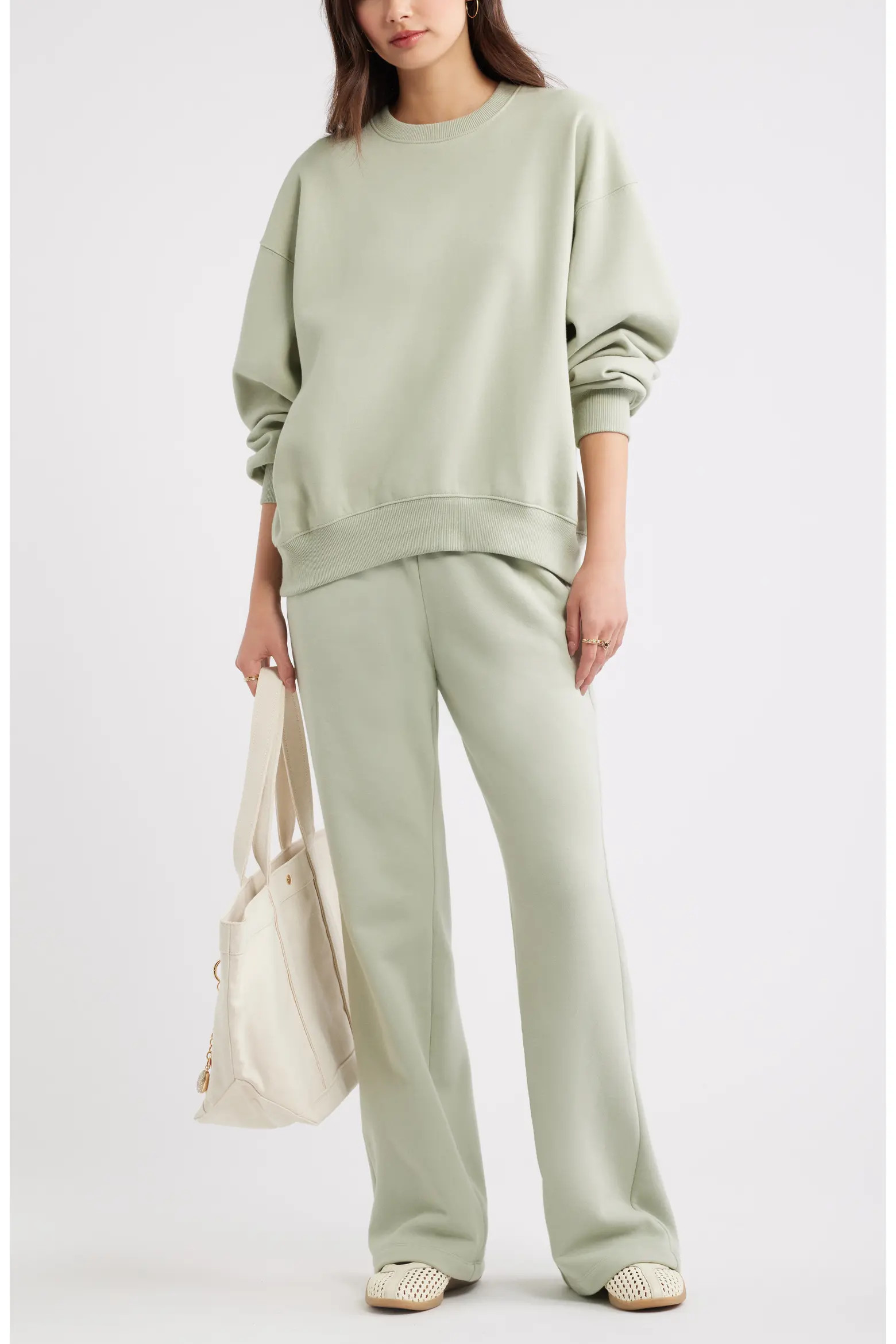 Relaxed Cotton Blend Sweatshirt (Women) | Nordstrom | Nordstrom