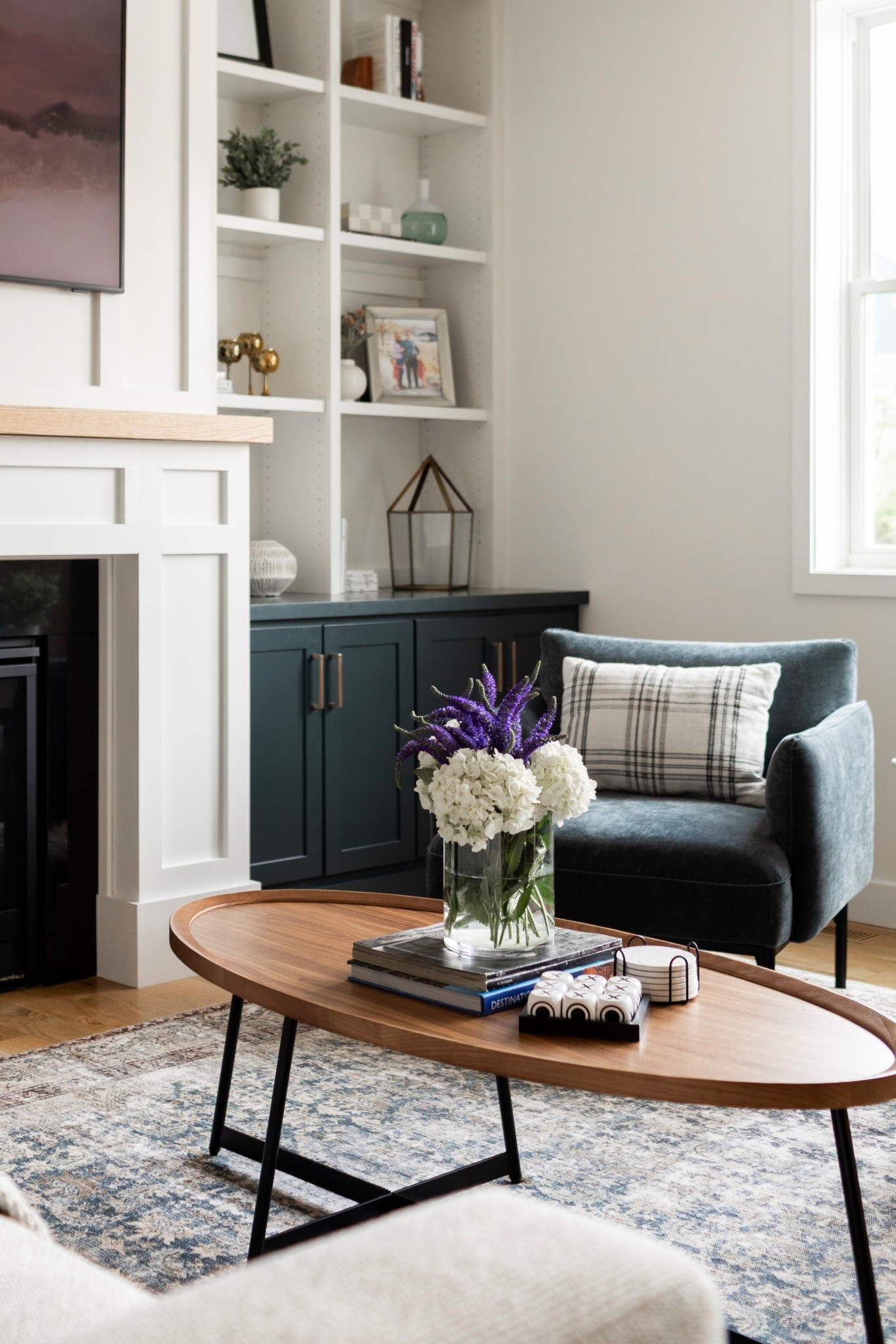 This oval wood coffee table is so nice we used it not once but twice! Yes, in two different living room designs. Shown is the walnut finish but it’s also available in black and oak. ⬆️ scenes from our #IGHnewbuild project.

#LTKStyleTip #LTKHome