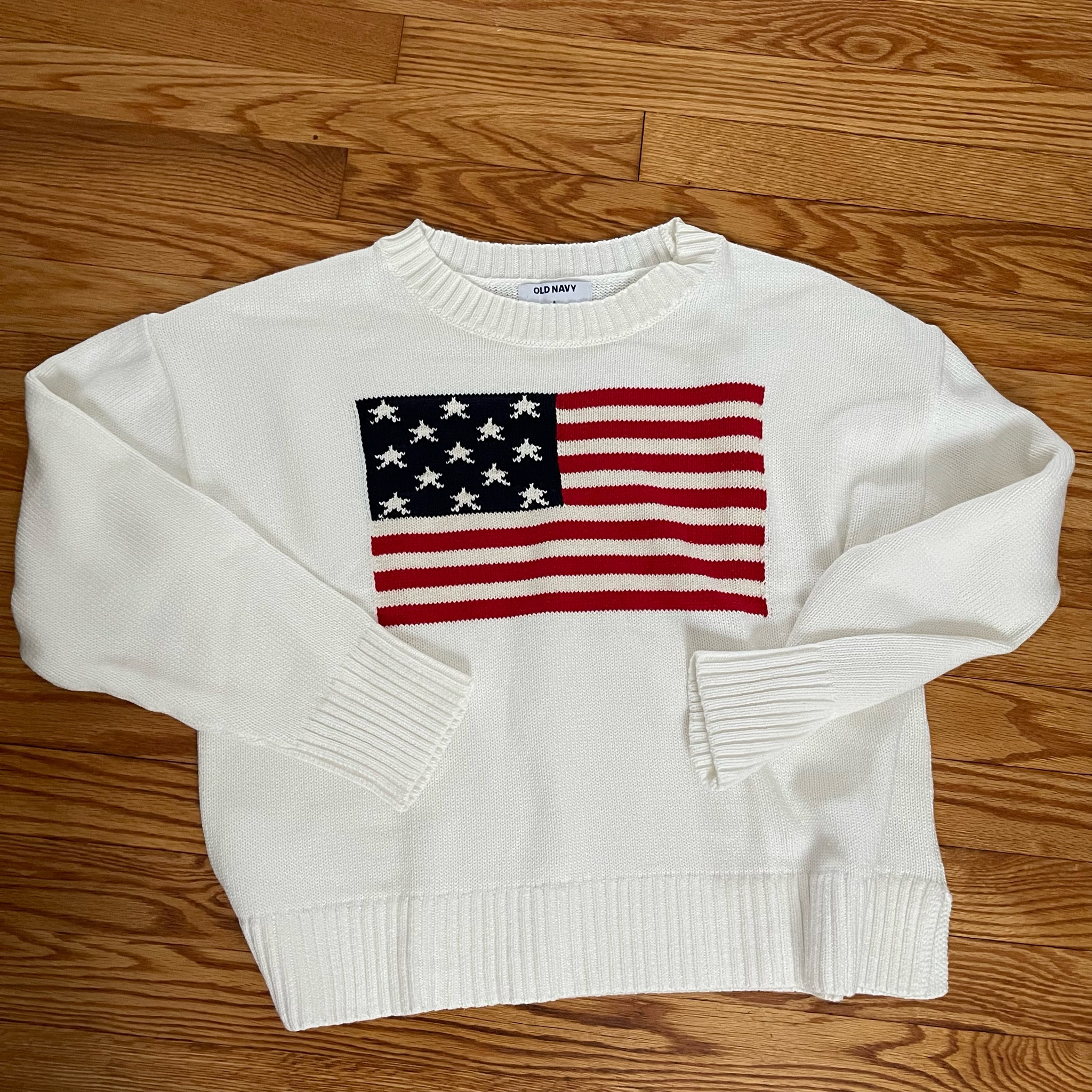 Crew-Neck Flag Sweater curated on LTK