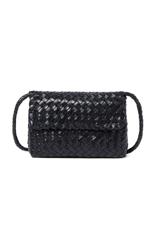 Billie Flap-Front Woven Leather Shoulder Bag | Moda Operandi (Global)
