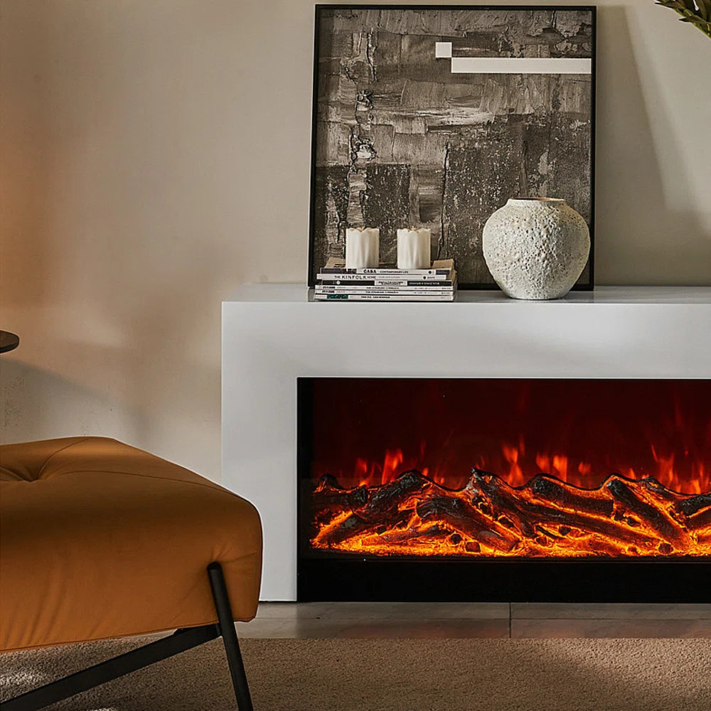 Embedded electronic fireplace TV stand | Wayfair North America