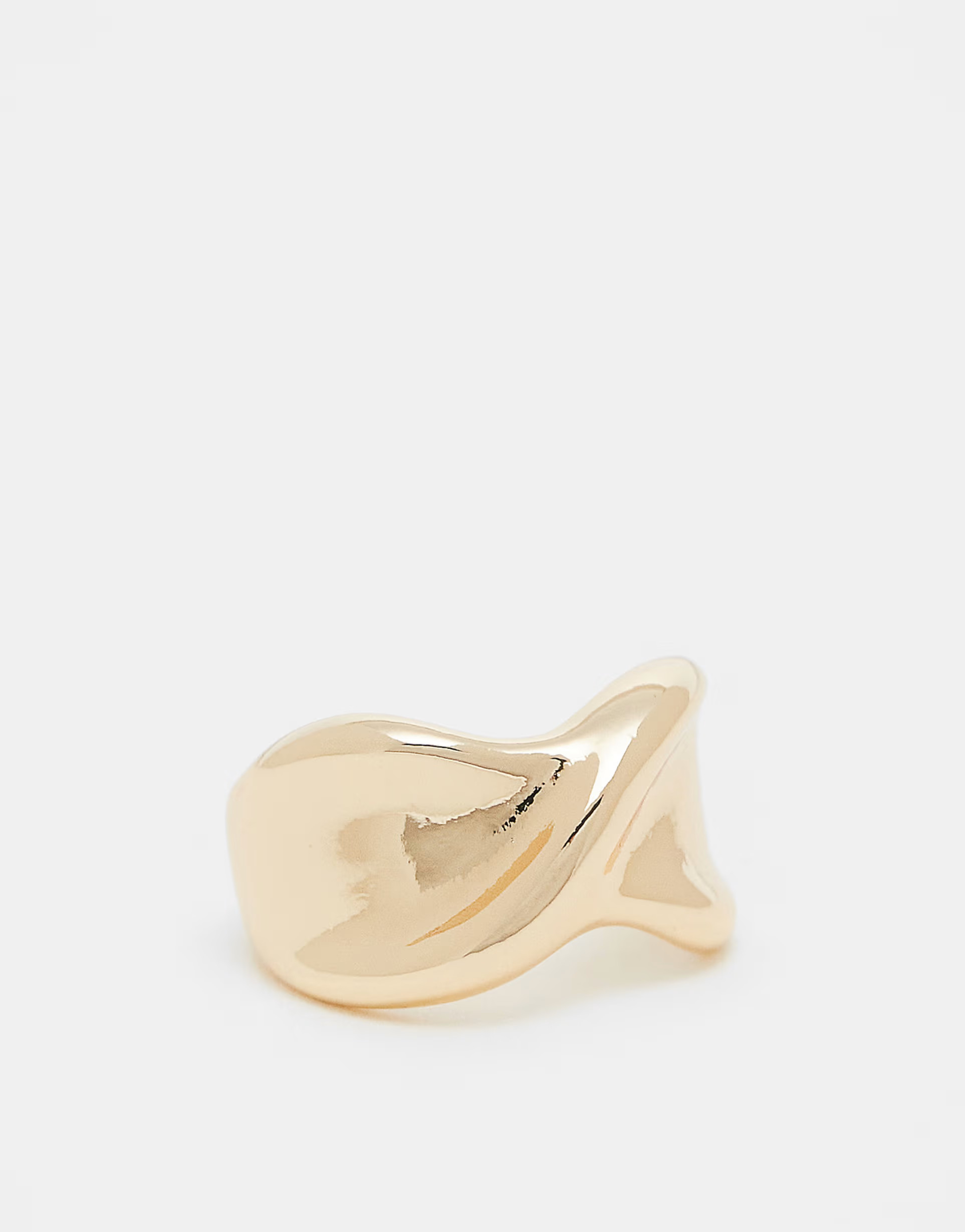 ASOS DESIGN ring with twist design in gold tone | ASOS (Global)