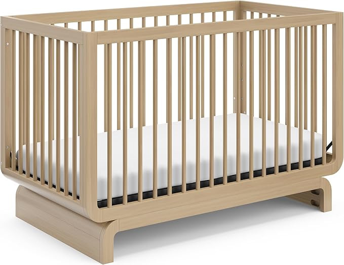 Storkcraft Santorini Deluxe 5-in-1 Convertible Crib with Bonus Toddler Guardrail (Driftwood) – ... | Amazon (US)