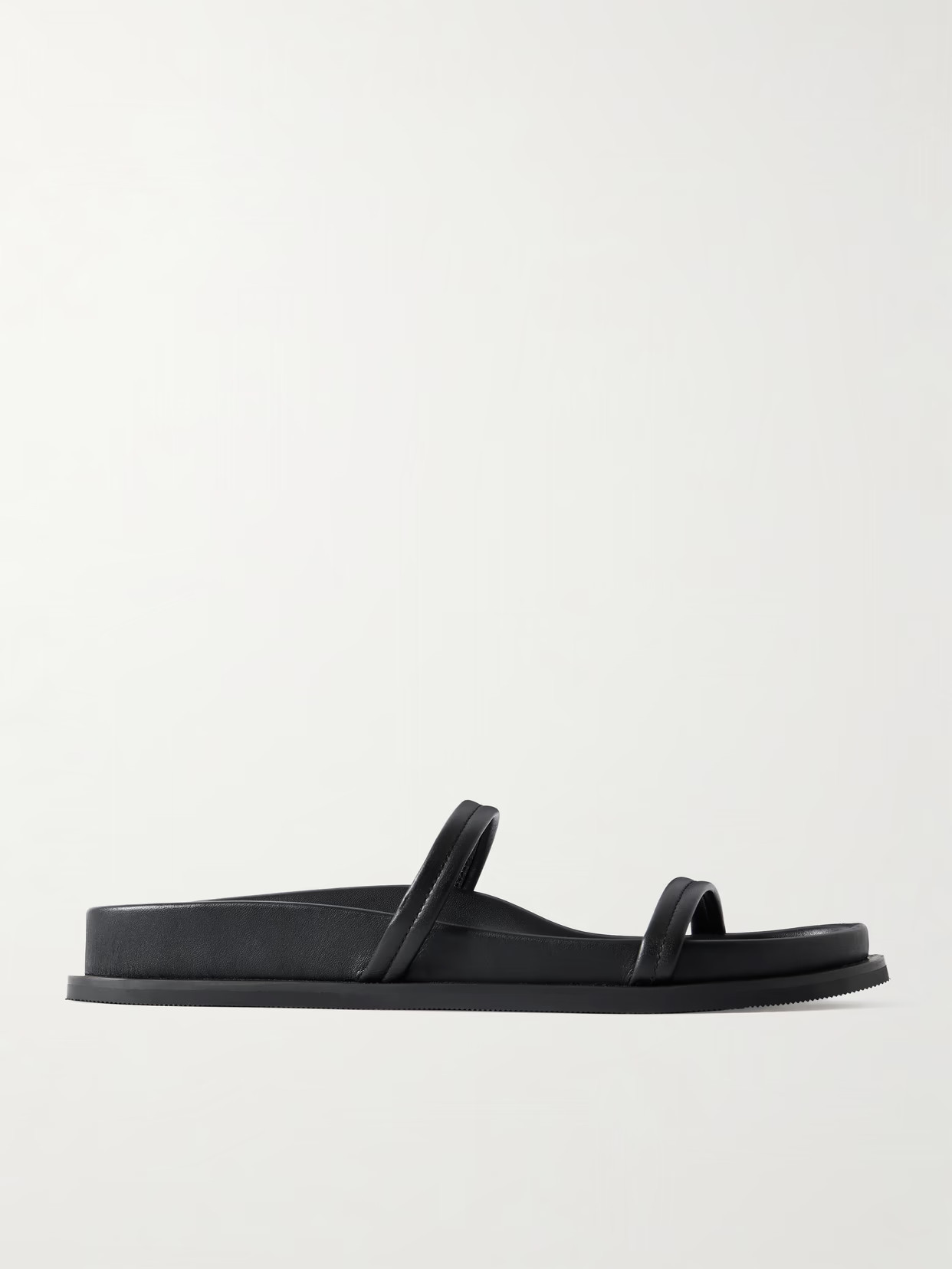 ST. AGNI - Fine Strap Leather Sandals - Black | NET-A-PORTER (UK & EU)