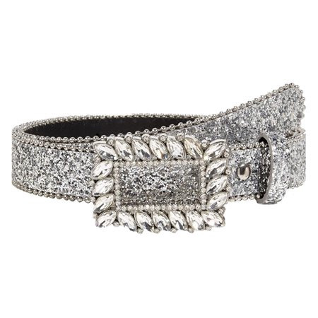 Milageto Women Rhinestone Belt Cowgirl Punk Waistband Belt for Shopping Dating Travel | Walmart (US)