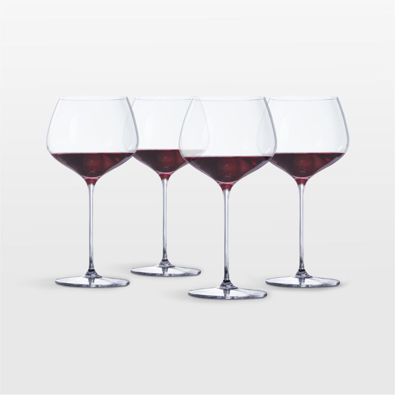 Spiegelau Willsberger 26-Oz. Burgundy Glasses, Set of 4 + Reviews | Crate & Barrel | Crate & Barrel