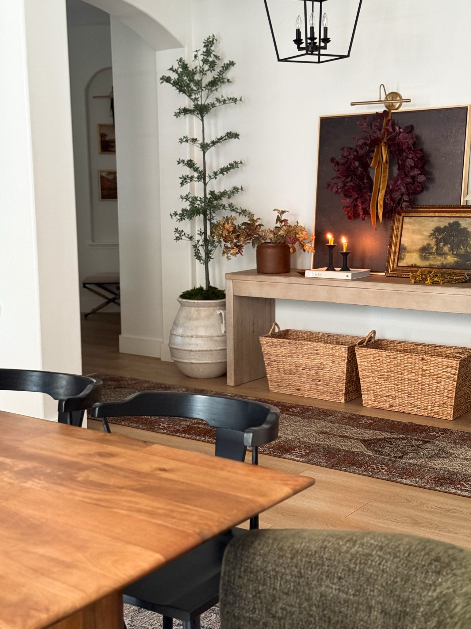 Entry, Dining Room and Living Room View!

Open Concept, Entry Styling, Modern Organic, Console Table, Interior Window, Vintage Rug, Vintage Runner, Antique Runner, Vintage Art, Abstract Print, Table Lamp, Linen Lamp, Faux Olive Tree, Large Planter, Seagrass Basket, Large Basket, White Sofa, Throw Pillows, Gallery Wall, Matter Frame, Mantle Styling, Fall Mantle, Fall Living Room, Fall Entry, McGee and Co

#LTKFindsUnder50 #LTKFindsUnder100 #LTKHome

#LTKHome #LTKFindsUnder100 #LTKFindsUnder50