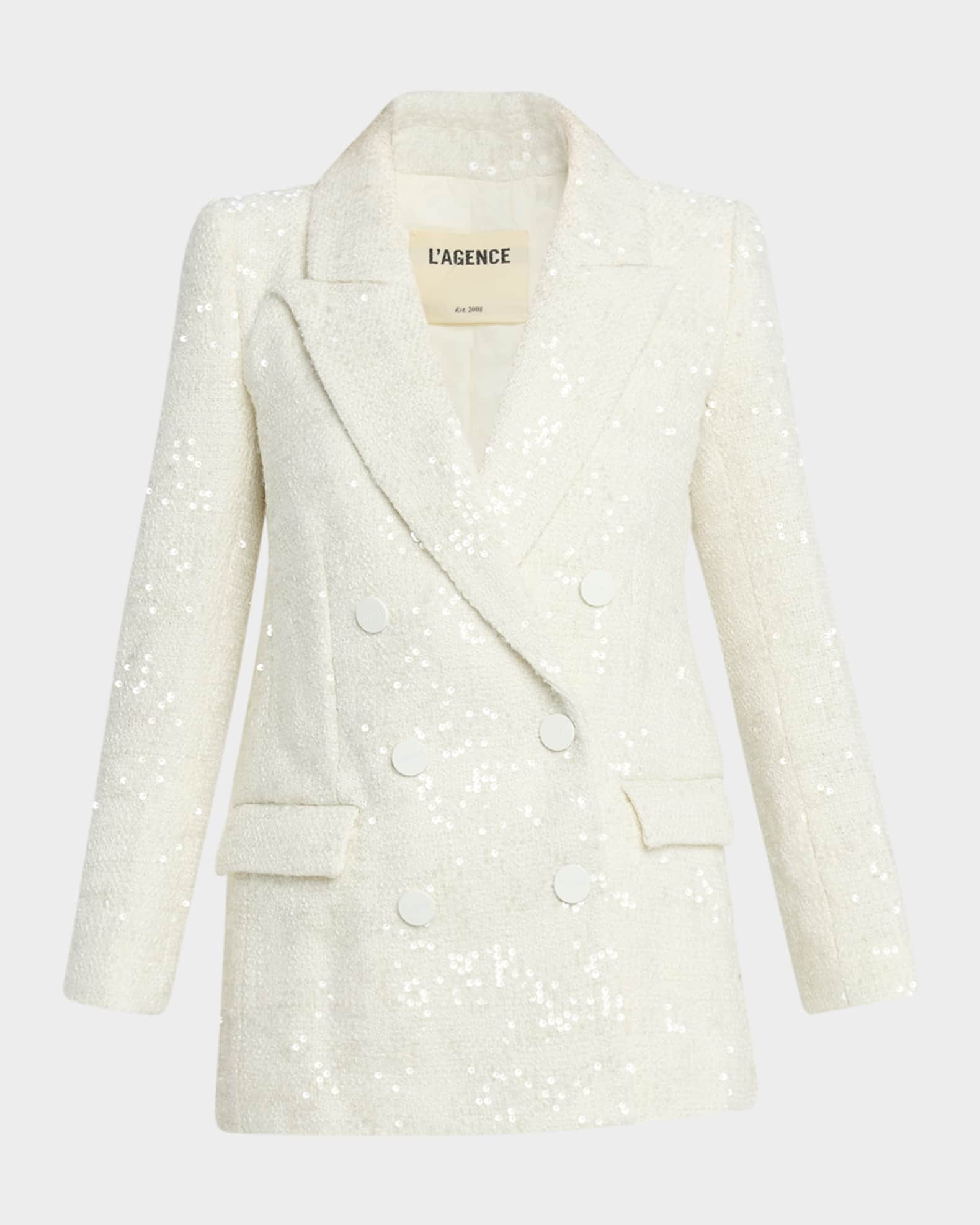 Cambrie Sequined Oversized Blazer | Neiman Marcus
