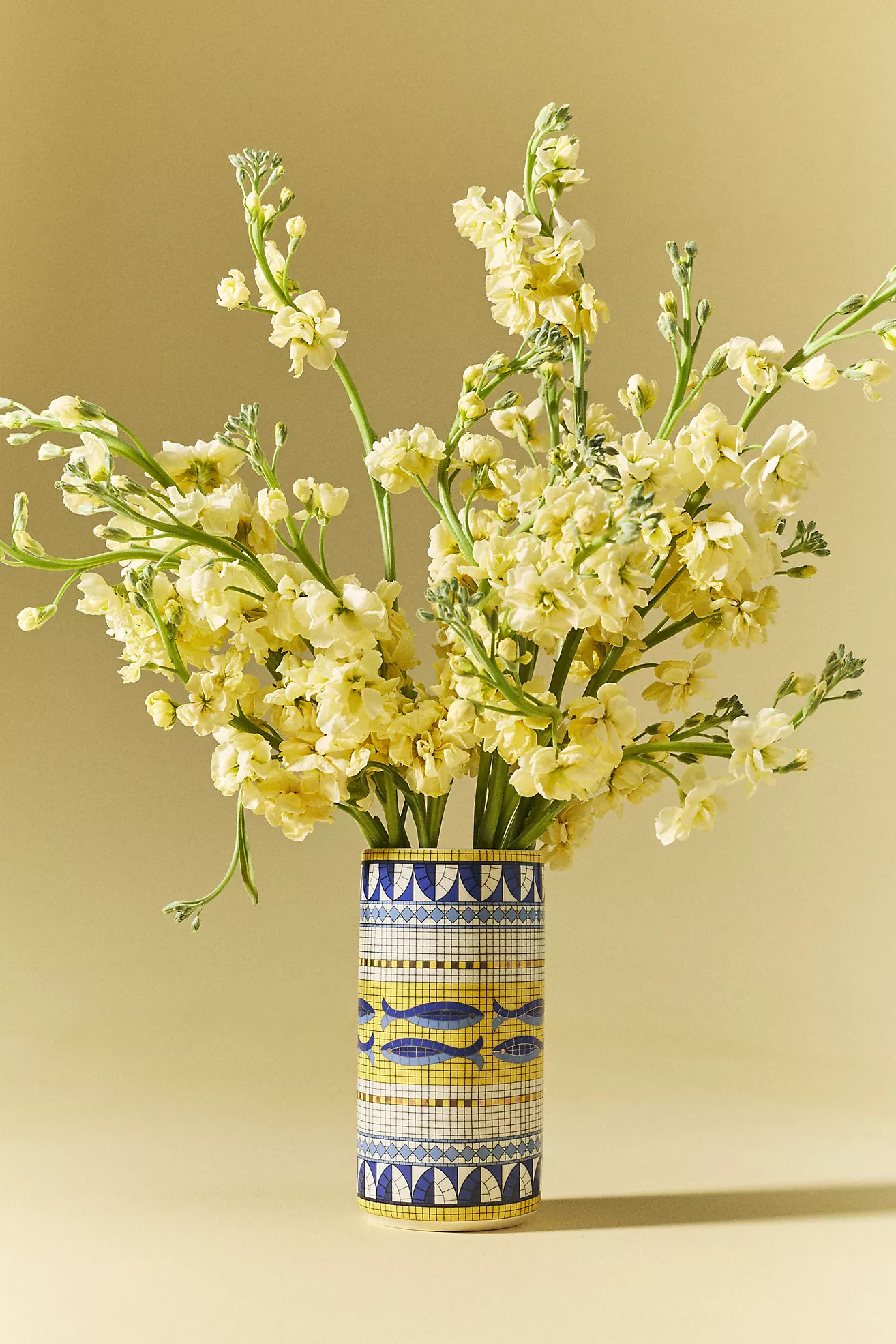 Bistro Tile Stoneware Vase: Italia Edition | Anthropologie (UK)