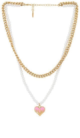 Melting Heart Necklace in Gold | Revolve Clothing (Global)