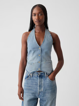 Denim Halter Vest | Gap (US)
