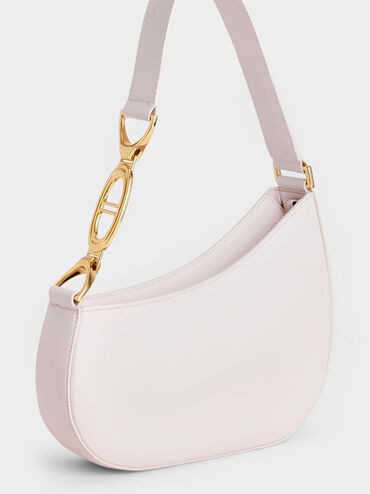 Light Pink Asymmetrical Shoulder Bag | CHARLES & KEITH | Charles & Keith US