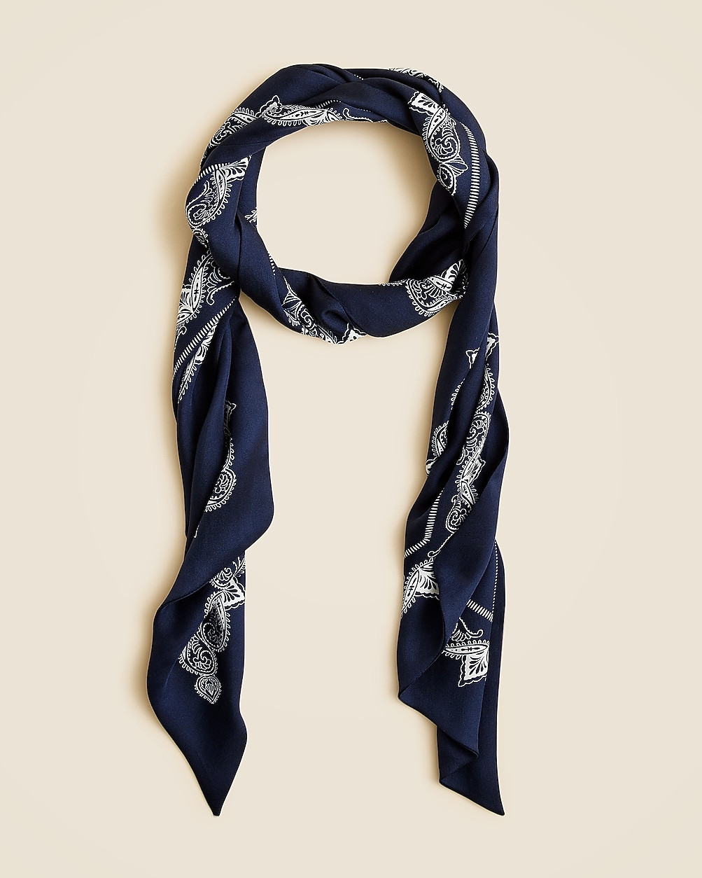 Printed silk scarf | J. Crew US
