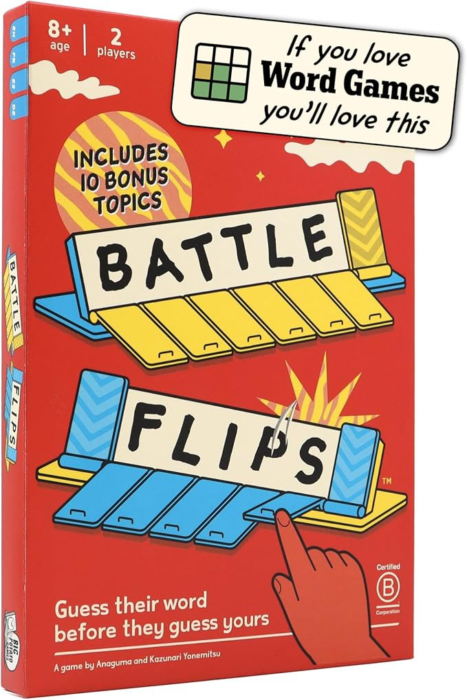 Battle Flips: Predict Their Word Before They Predict Yours | 2 Player Travel Game | Great for Fam... | Amazon (US)