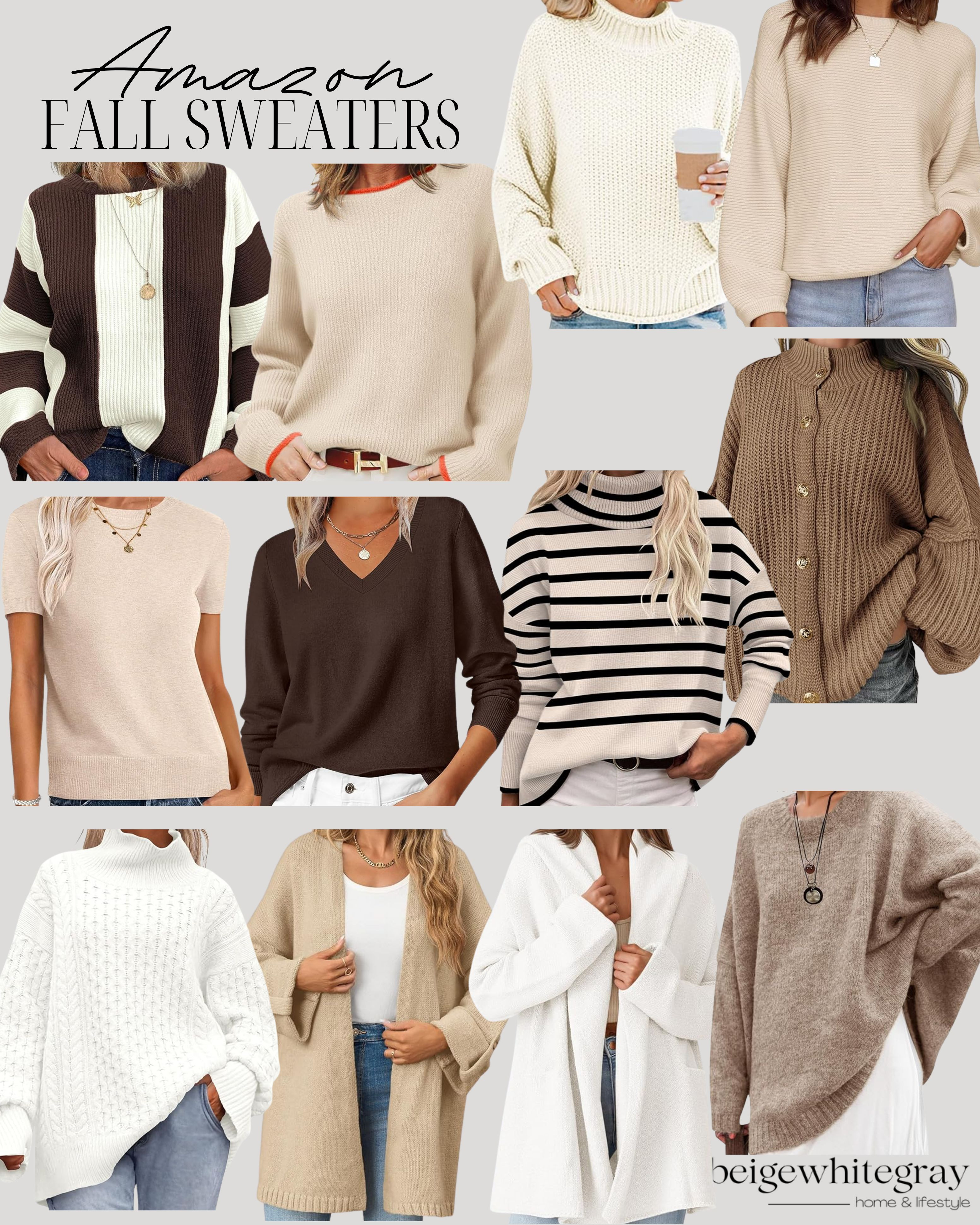Fall Sweaters from Amazon!
Amazon Fashion / Fall Sweaters / Fall Cardigans / Neutral Sweaters / Fall Outfits / Sweater Dress / Chunky Knit Sweater /  

 

#LTKSeasonal #LTKStyleTip