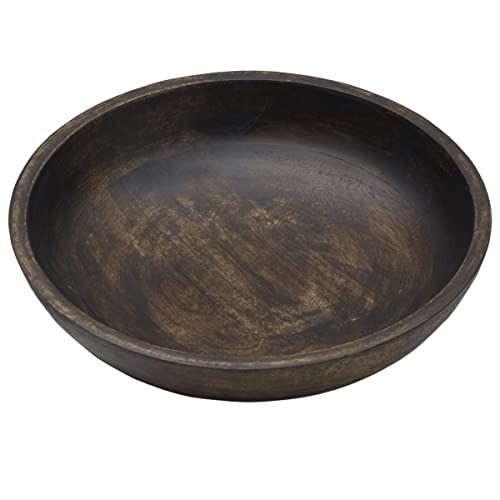 Amazon.com | Fitz and Floyd Austin Craft Mango Wood Serve Bowl, 2-Quart, Espresso: Serving Bowls | Amazon (US)