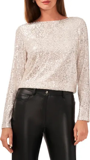 Sequin Scoop Back Top | Nordstrom