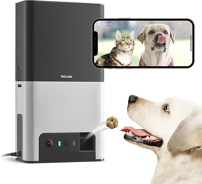 Petcube Bites 2 Wi-Fi Pet Camera with Treat Dispenser & Alexa Built-in, for Dogs and Cats. 1080p ... | Amazon (US)