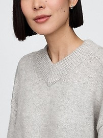 CashSoft Oversized V-Neck Sweater | Gap (US)