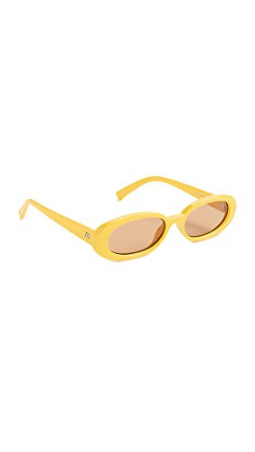 Le Specs Women's Outta Love Sunglasses, Sunshine Yellow, One Size | Amazon (US)