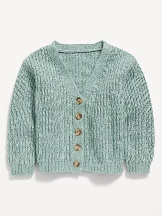 V-Neck Button-Front Cardigan for Toddler Girls | Old Navy (US)