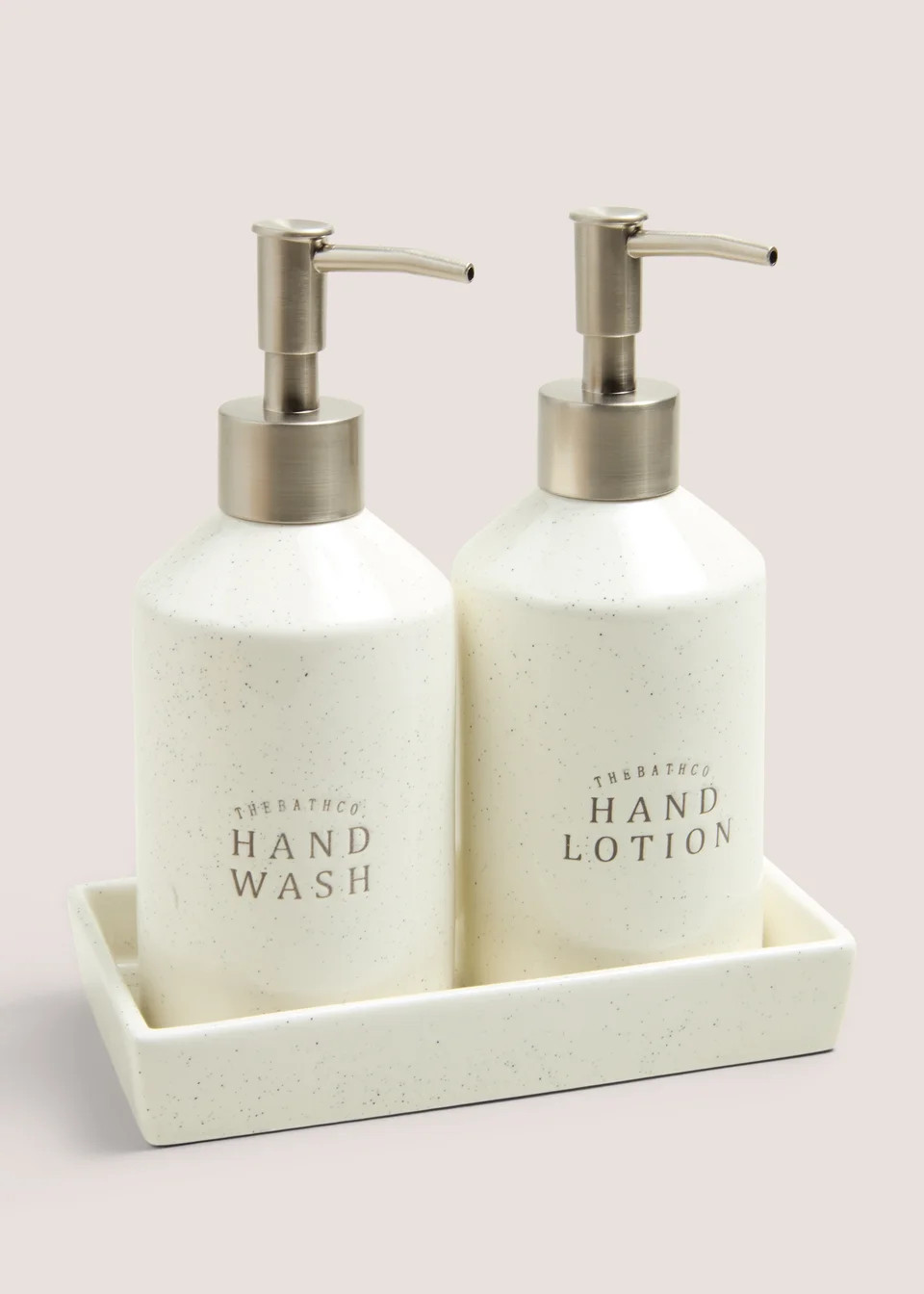 Laundry Co Natural Speckle Basin Set (19cm x 11cm x 3cm) | Matalan (UK)
