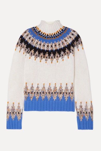 Justin Fair Isle wool-blend turtleneck sweater | NET-A-PORTER (US)