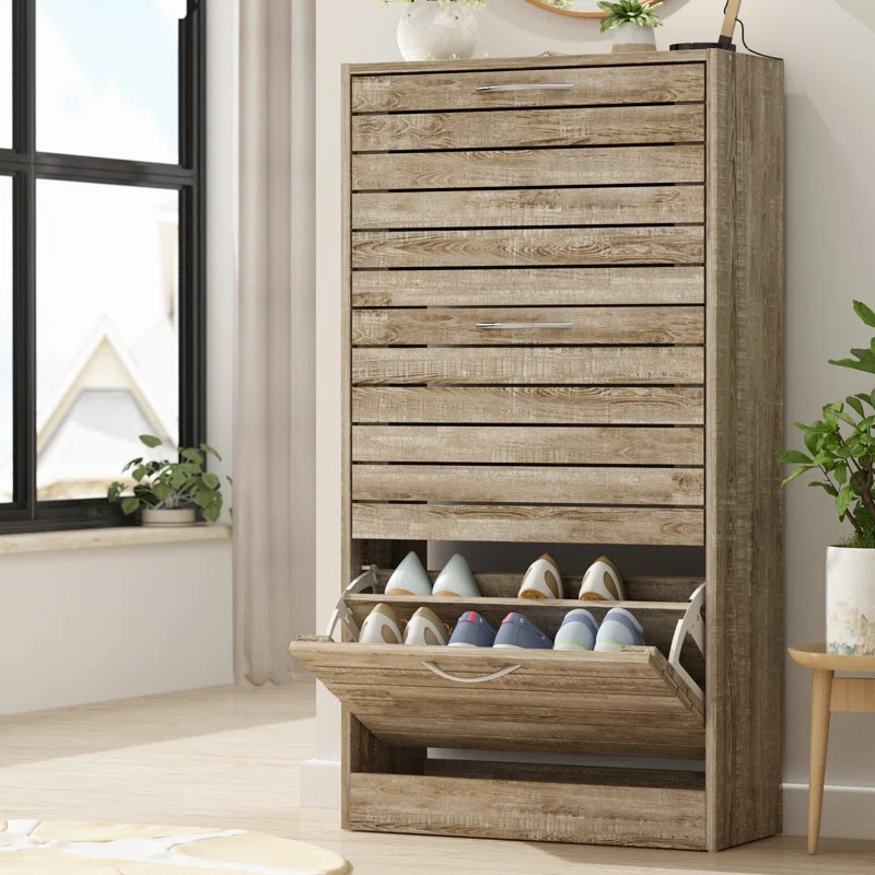 10-12 Pair Shoe Storage Cabinet | Wayfair North America