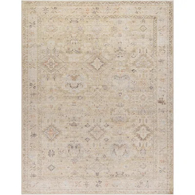 Becki Owens x Livabliss Vintage Traditional Oriental Boho Medium Brown Area Rug | Wayfair North America