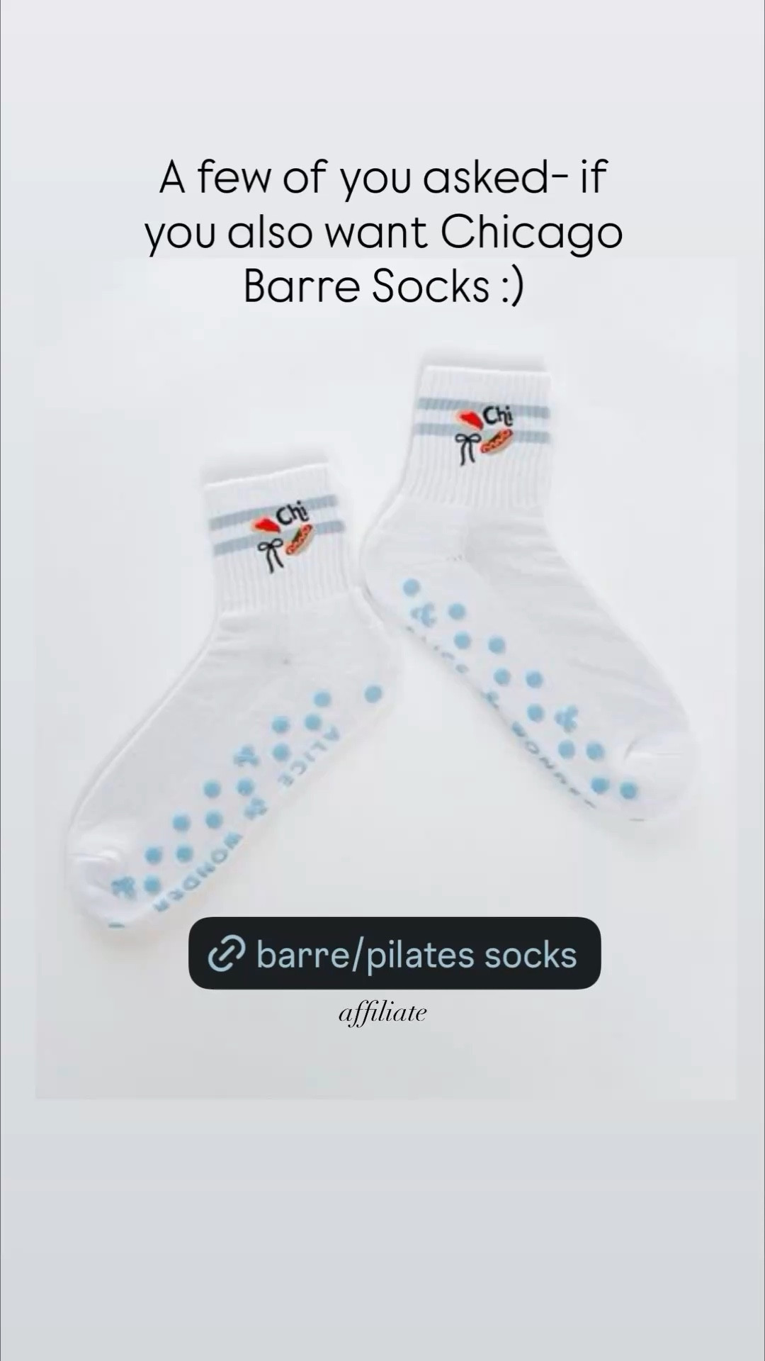 A few of you asked- if you also want Chicago Barre Socks :) affiliate
