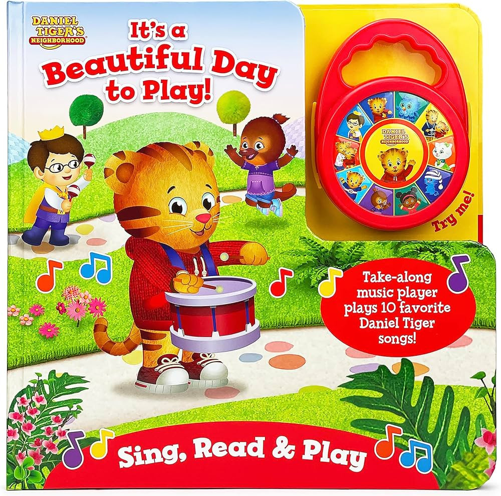 Daniel Tiger It's A Beautiful Day to Play - Children's Deluxe Music Player Board Book: Includes D... | Amazon (US)