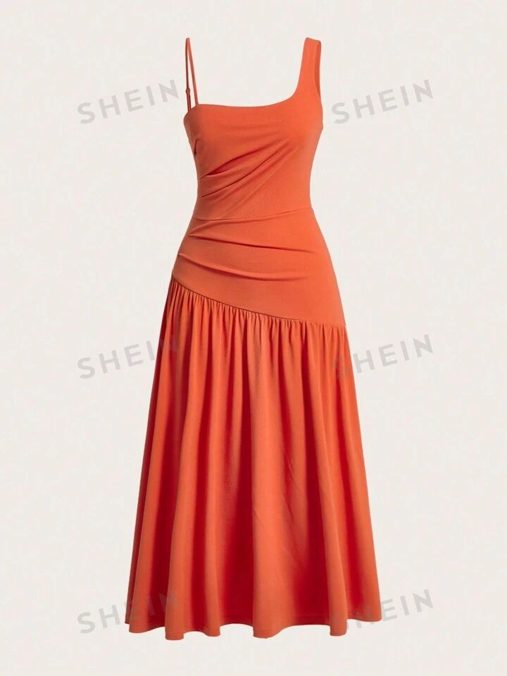 SHEIN MOD Women's Ruffle Hem Sleeveless Dress | SHEIN