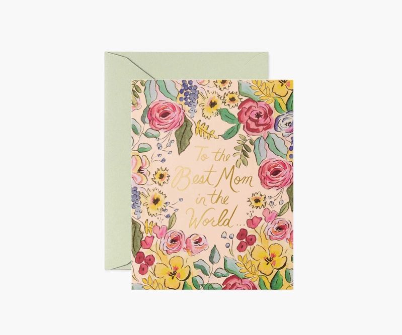 Best Mom in the World Greeting Card | Rifle Paper Co.