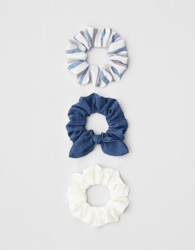 AEO Striped Scrunchies 3-pack | American Eagle Outfitters (US & CA)