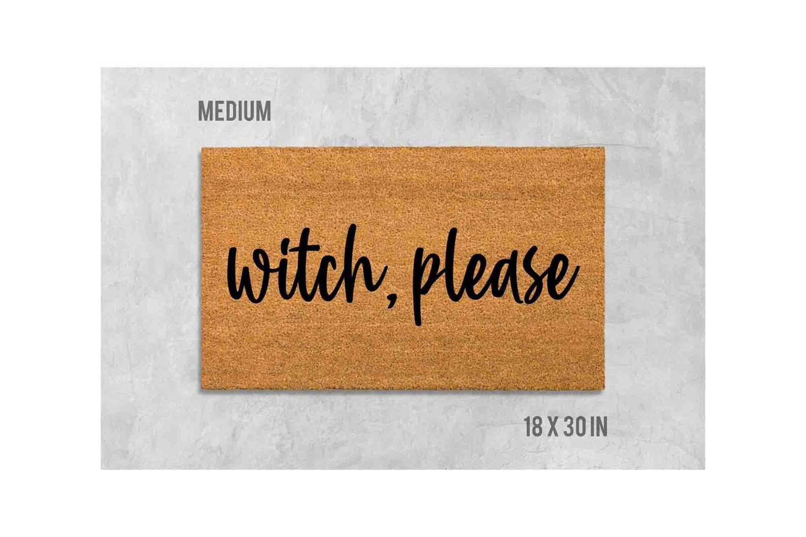 Witch Please Doormat: Funny Halloween Design - Natural Coir | Etsy (Global)