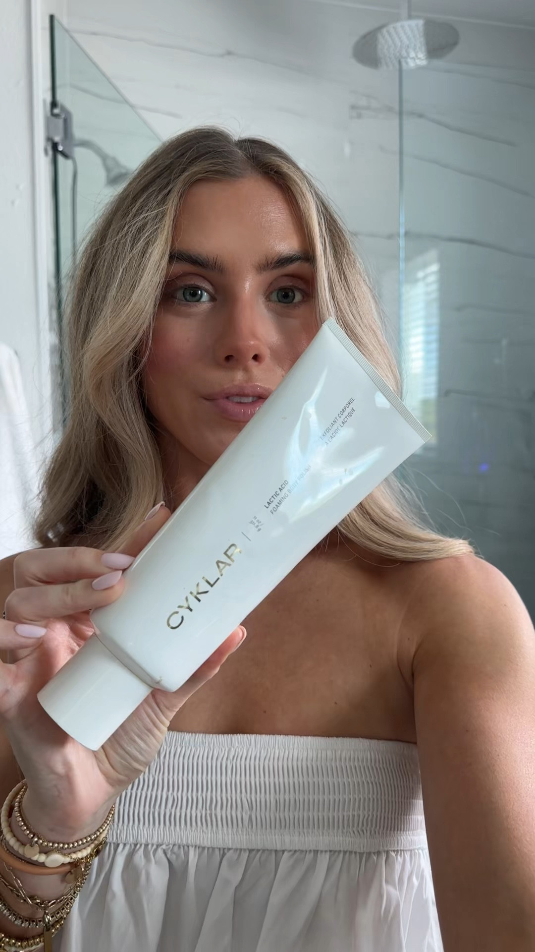@CYKLAR  Buff away impurities and dull skin with this deeply cleansing lactic acid body polish. Formulated with both chemical and physical exfoliants, along with glycerin to moisturize and soften skin, this two-in-one formula foams into a dreamy lather—revealing smoother, brighter, more rejuvenated skin.

#LTKBeauty #LTKgrwm #LTKselfcare