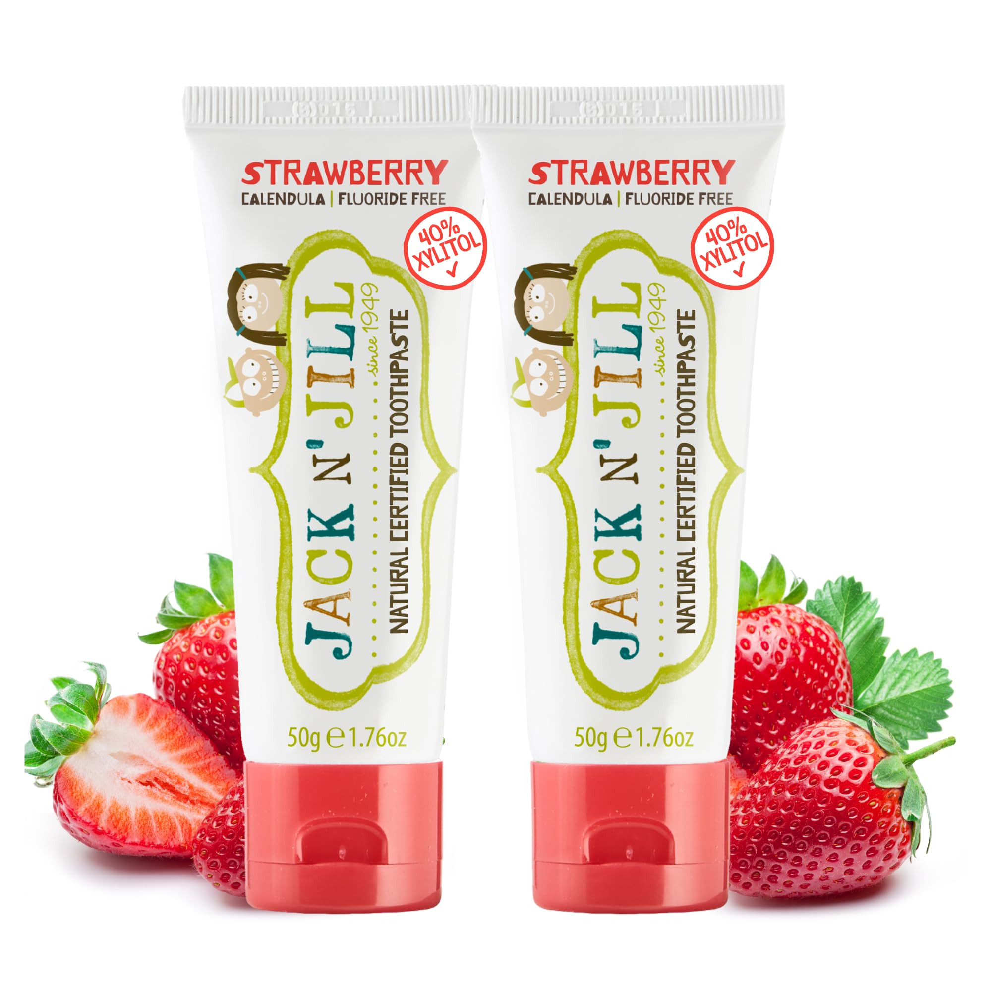 Jack N' Jill Natural Toddler Toothpaste for Baby, Kids and Infants 6 Months & Up, Fluoride Free T... | Amazon (US)