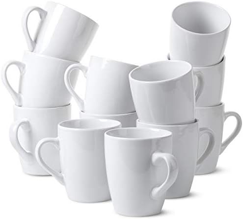 BTaT- White Coffee Mugs, Set of 12, 12oz, Coffee Mug Set, Christmas Coffee Mugs, Hot Chocolate Mu... | Amazon (US)