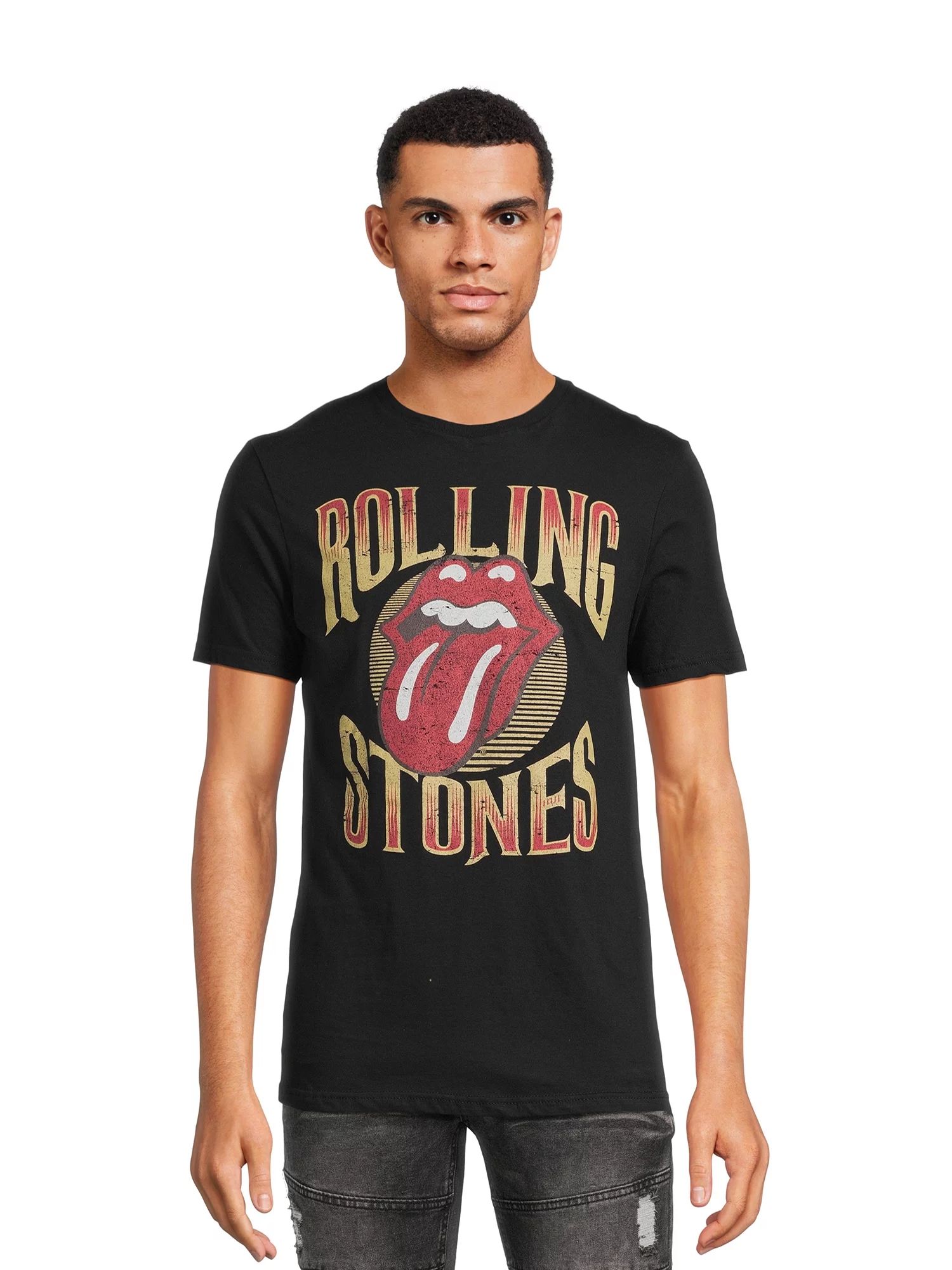 Rolling Stones Classic Men’s & Big Men’s Graphic Tee with Short Sleeves, Sizes S-3XL - Walmar... | Walmart (US)