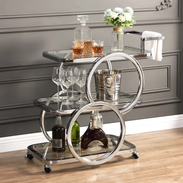 Antu 3-Tier Mobile Home Service Bar Cart | Wayfair North America