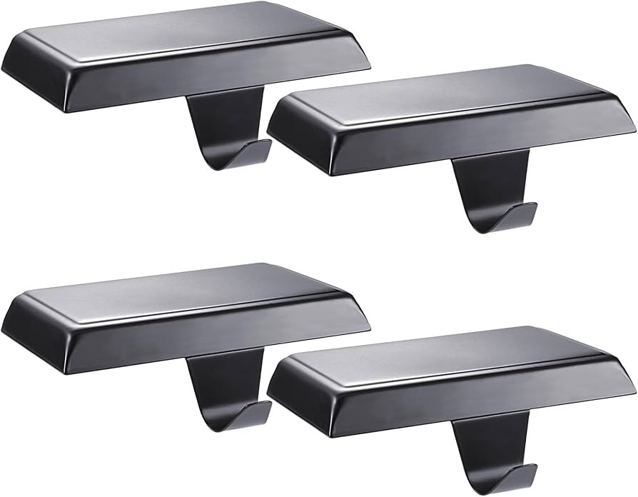 Sunshane Christmas Stocking Holders Mantel Stocking Hanger Hooks Fireplace Mantle Metal Hang Base... | Amazon (US)