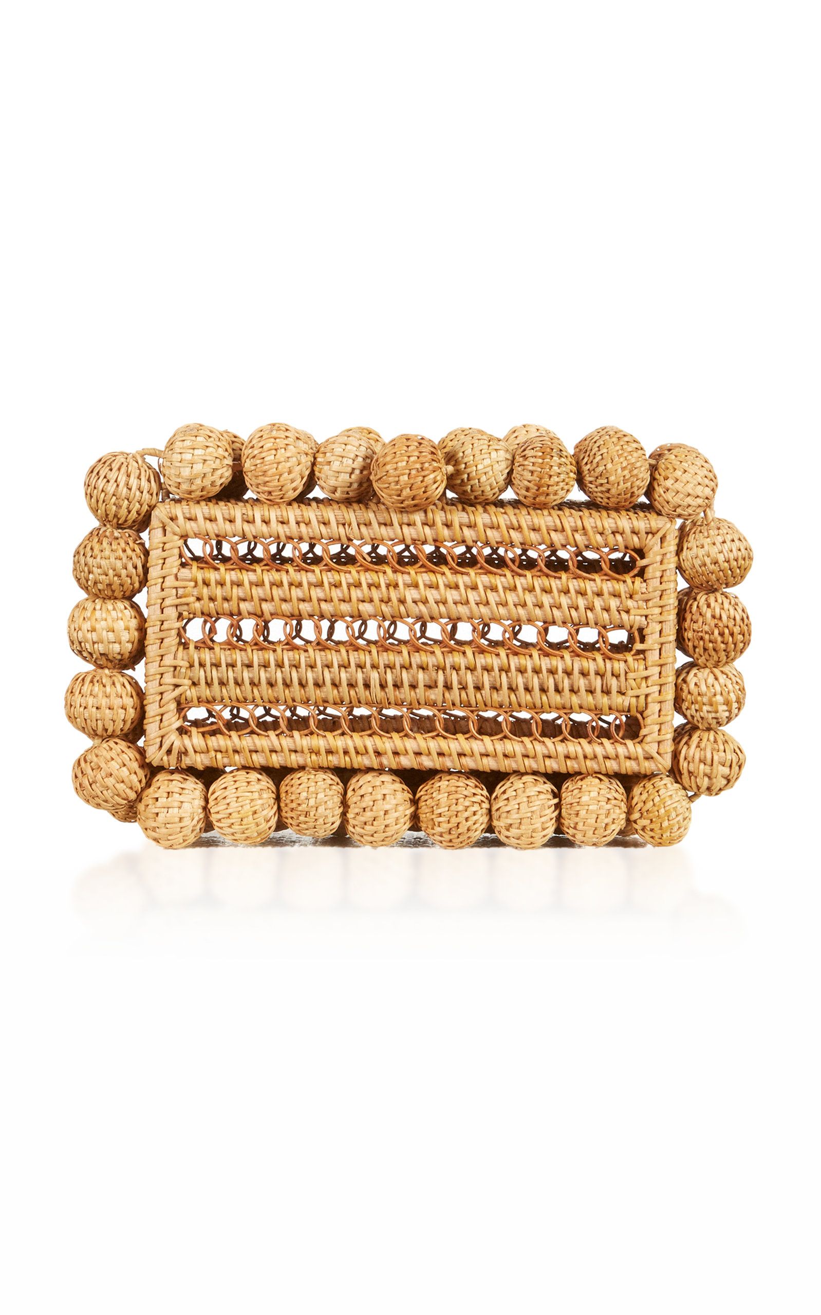 Eos Woven Rattan Clutch | Moda Operandi (Global)