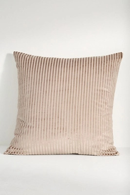 Fiora Ribbed Velvet Pillow | Anthropologie (US)